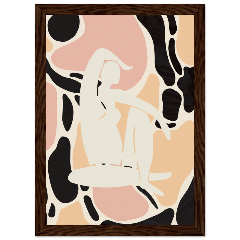 Poster: Abstract Woman Pictufy Studio Peach Poster