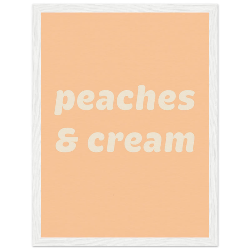 Poster: Peaches Cream Text Poster