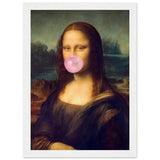 Poster: Mona Lisa Bubble Gum