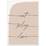 Poster: Eat Play Love