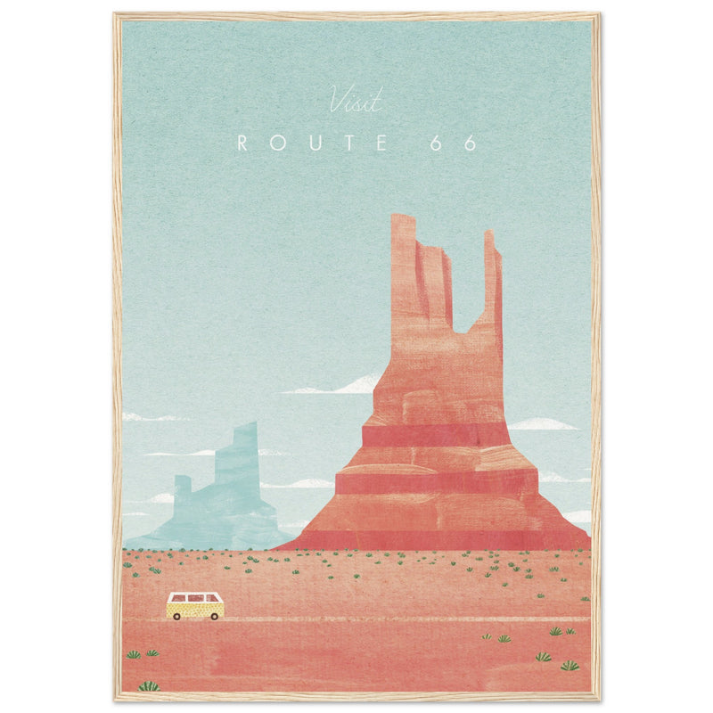 Poster: Route 66 Travel Poster