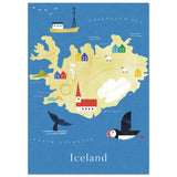 Poster: Map of Iceland