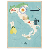 Poster: Map of Italy