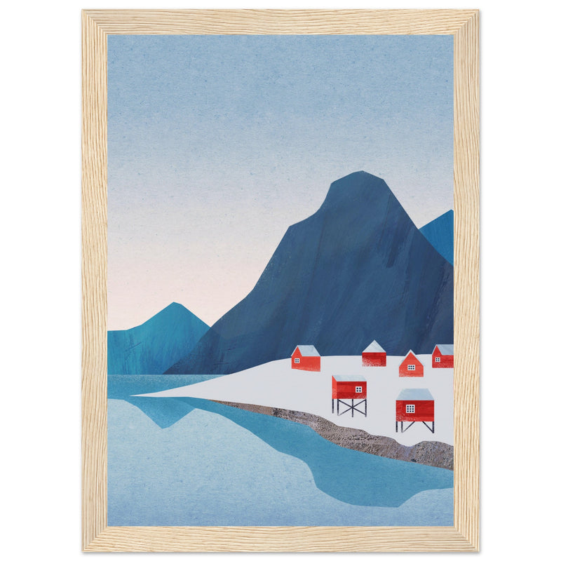 Poster: Red Houses, Lofoten