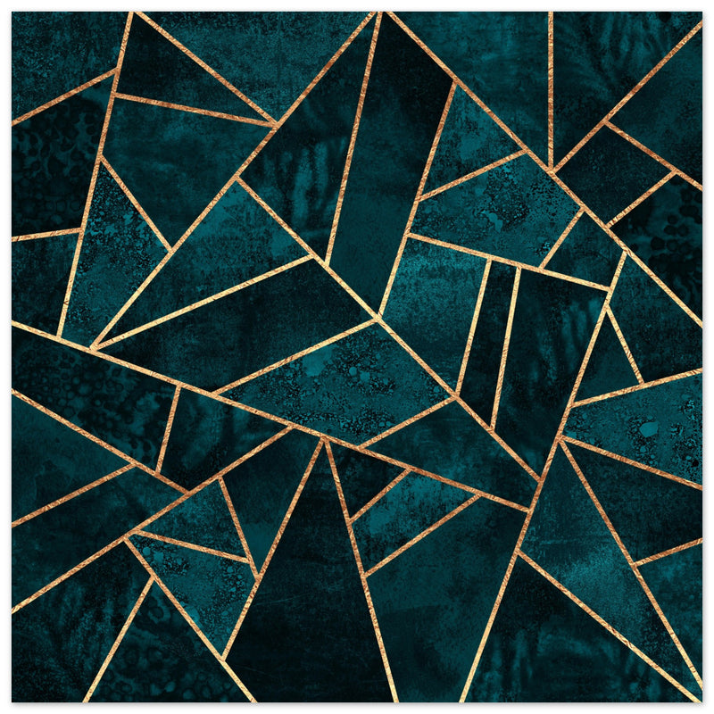 Poster: Deep Teal Stone