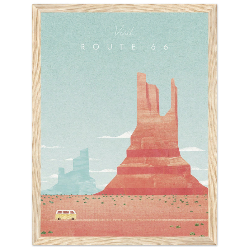 Poster: Route 66 Travel Poster