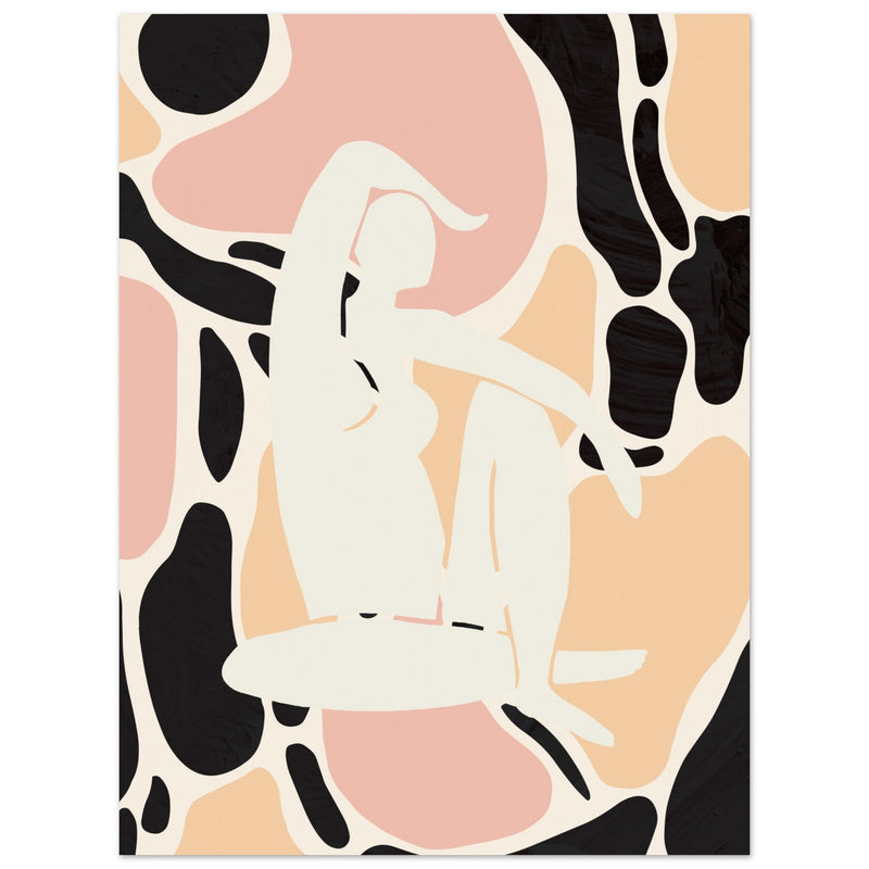 Poster: Abstract Woman Pictufy Studio Peach Poster