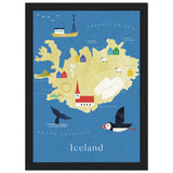 Poster: Map of Iceland