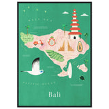 Poster: Map of Bali