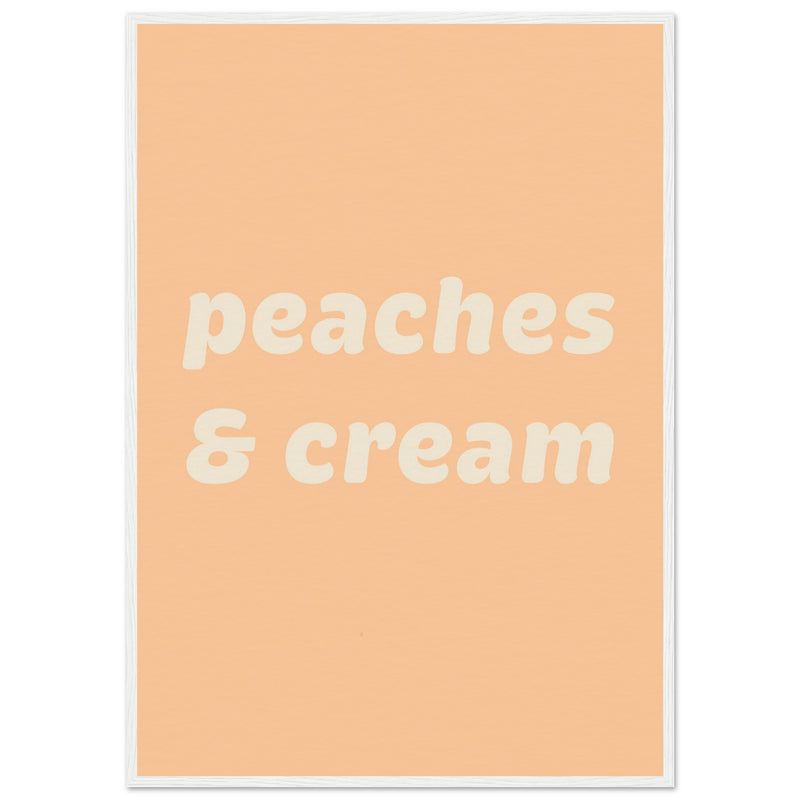 Poster: Peaches Cream Text Poster