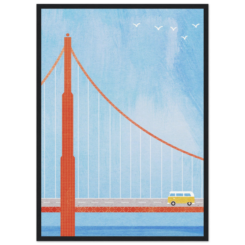 Poster: San Francisco, Golden Gate Bridge