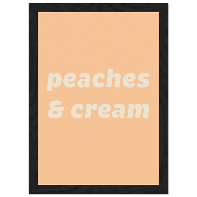 Poster: Peaches Cream Text Poster