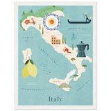 Poster: Map of Italy