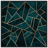 Poster: Deep Teal Stone