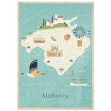 Poster: Map of Mallorca