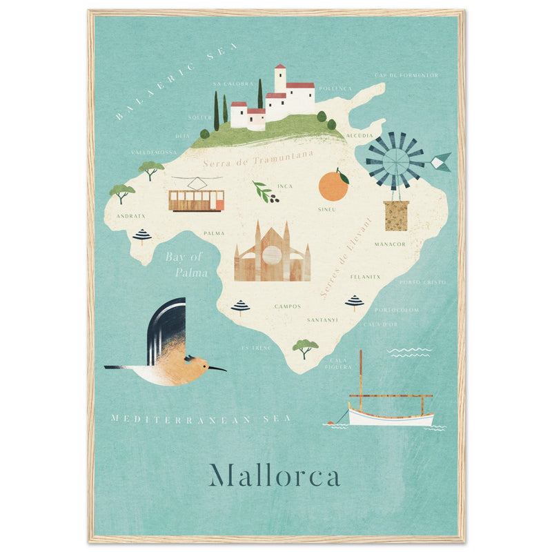 Poster: Map of Mallorca