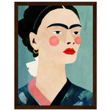 Poster: Frida On Blue