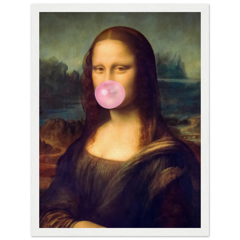 Poster: Mona Lisa Bubble Gum