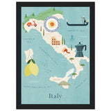 Poster: Map of Italy