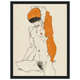 Poster: Standing Nude With Orange Drapery 1914