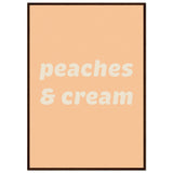 Poster: Peaches Cream Text Poster