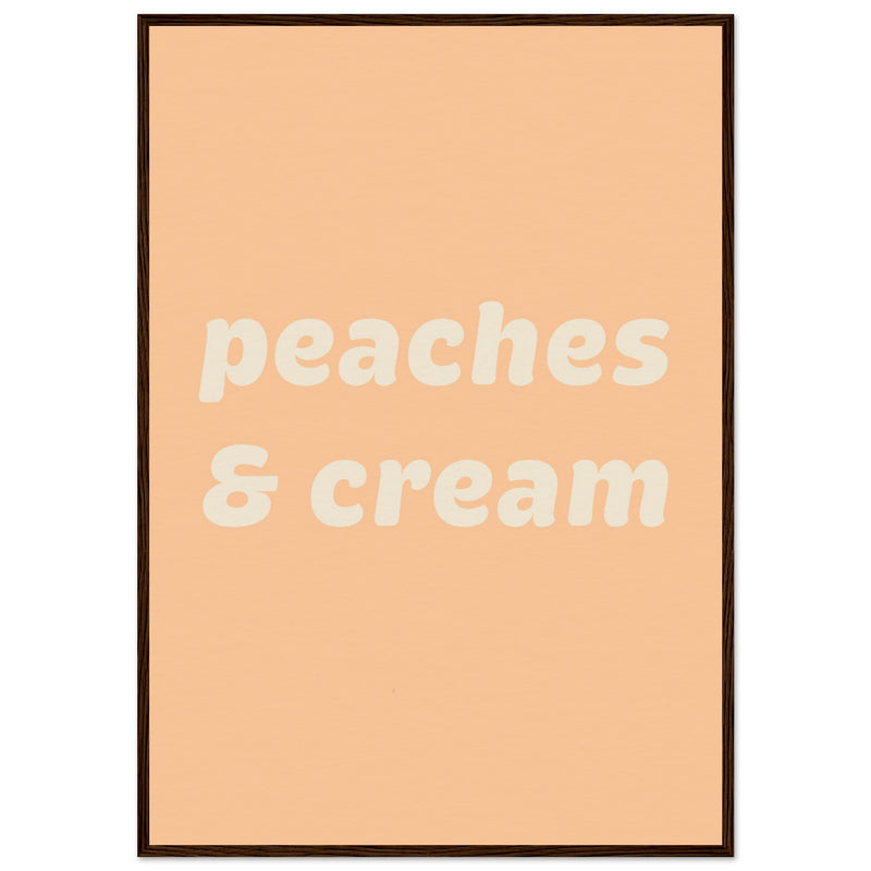 Poster: Peaches Cream Text Poster