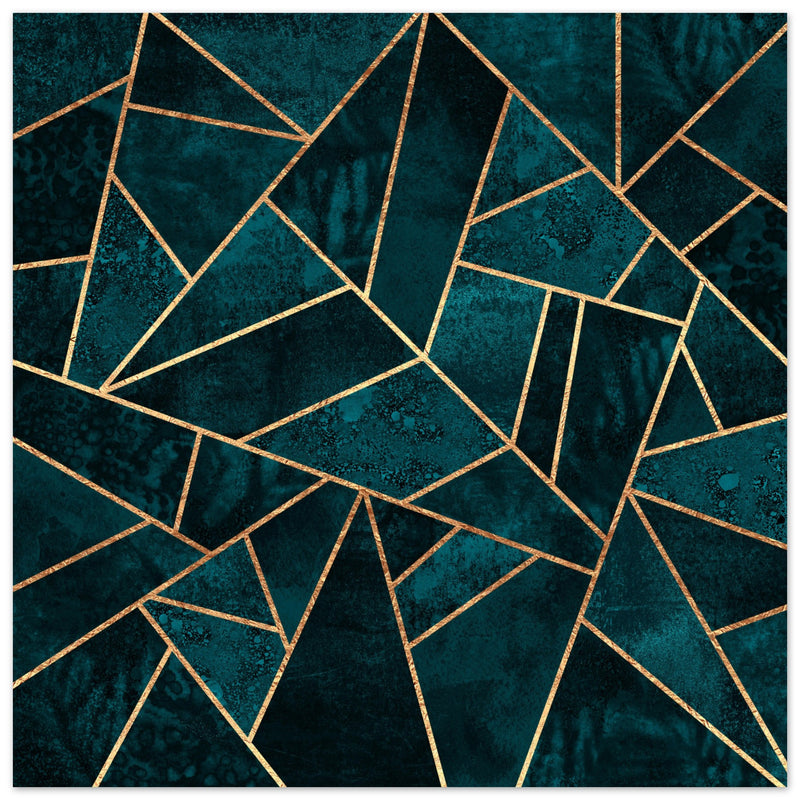 Poster: Deep Teal Stone