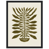 Poster: ne Hundred-Leaved Plant #22 / Lino Print