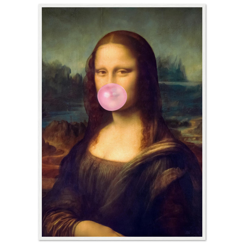 Poster: Mona Lisa Bubble Gum