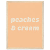 Poster: Peaches Cream Text Poster