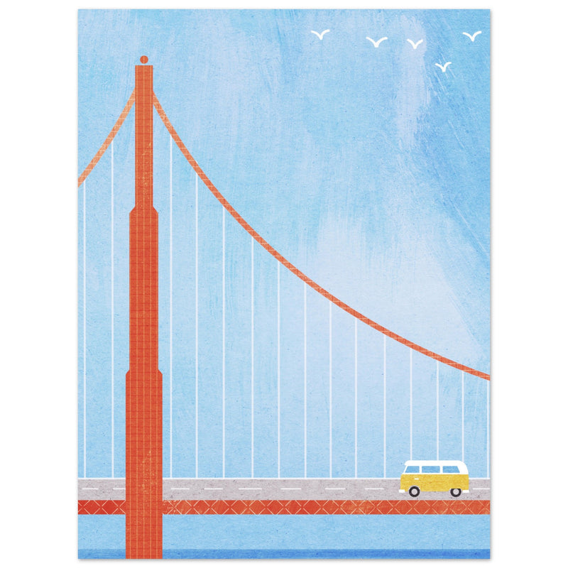 Poster: San Francisco, Golden Gate Bridge