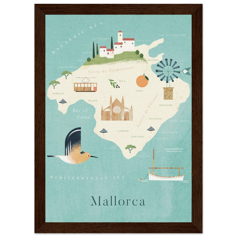 Poster: Map of Mallorca