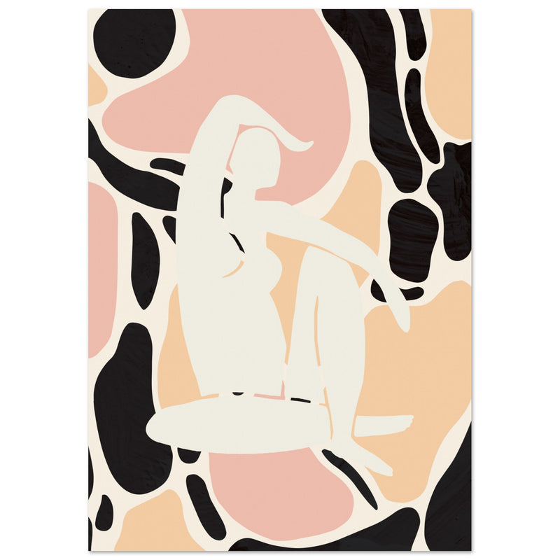 Poster: Abstract Woman Pictufy Studio Peach Poster