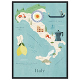 Poster: Map of Italy