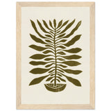 Poster: ne Hundred-Leaved Plant #22 / Lino Print