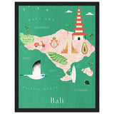 Poster: Map of Bali