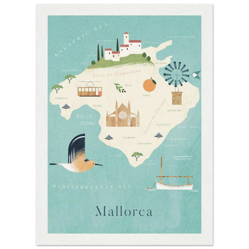 Poster: Map of Mallorca