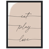 Poster: Eat Play Love