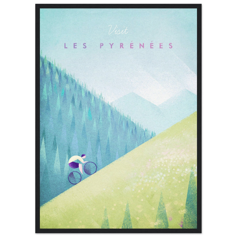 Poster: Les Pyrenees Travel Poster