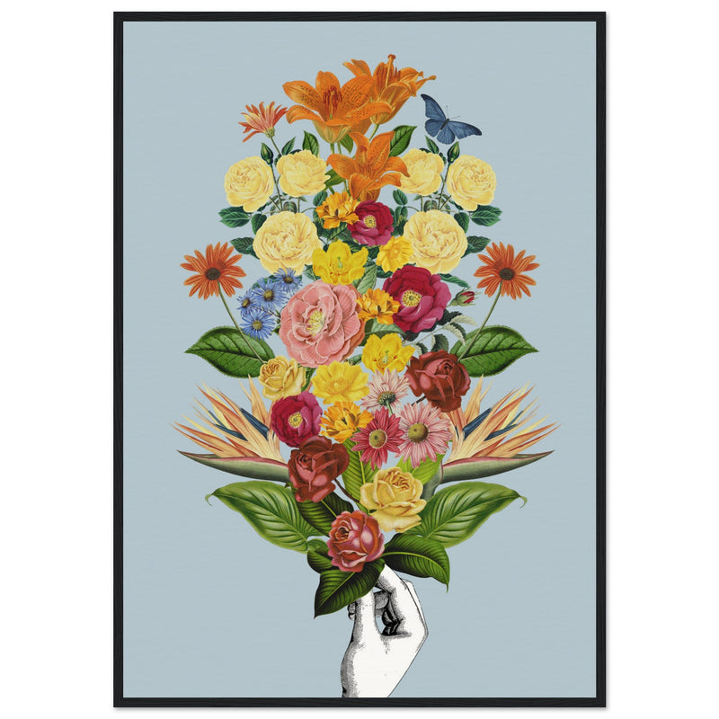 Poster: Botanical blue bouquet