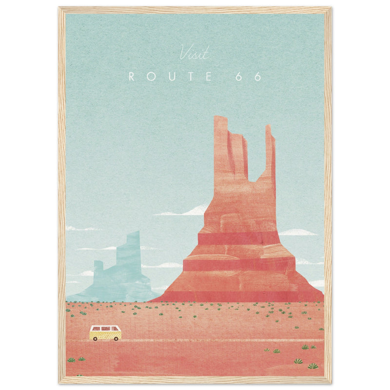 Poster: Route 66 Travel Poster