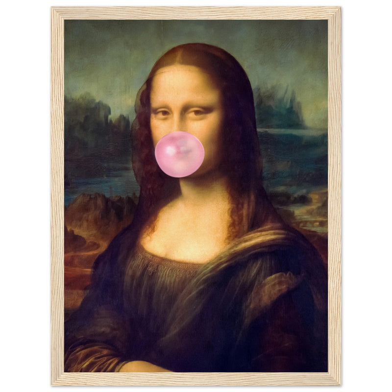 Poster: Mona Lisa Bubble Gum