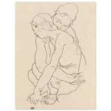 Poster: Woman and Girl Embracing 1918