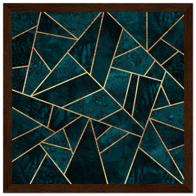 Poster: Deep Teal Stone