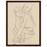 Poster: Woman and Girl Embracing 1918