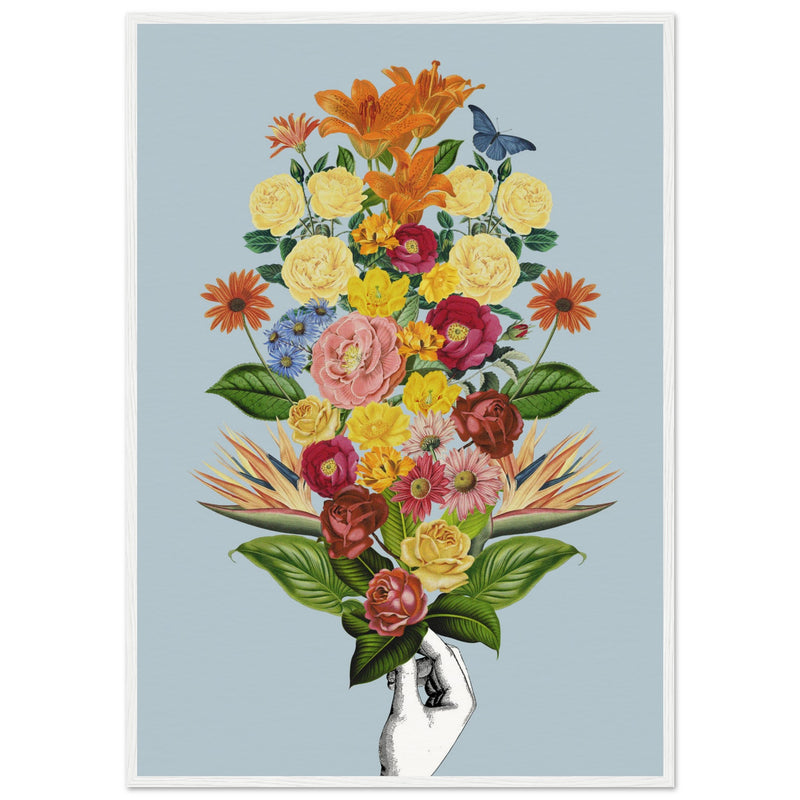 Poster: Botanical blue bouquet