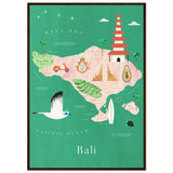 Poster: Map of Bali