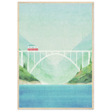 Poster: Surf Van, Bixby Bridge