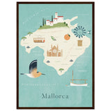 Poster: Map of Mallorca