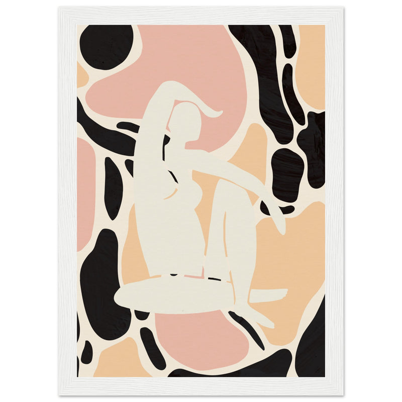 Poster: Abstract Woman Pictufy Studio Peach Poster